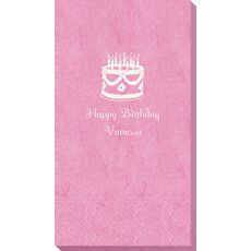 Sweet Floral Birthday Cake Bali Guest Towels