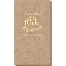Give Thanks Bali Guest Towels