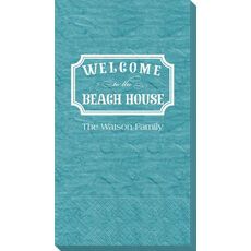 Welcome to the Beach House Sign Bali Guest Towels