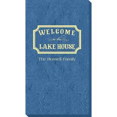 Welcome to the Lake House Sign Bali Guest Towels