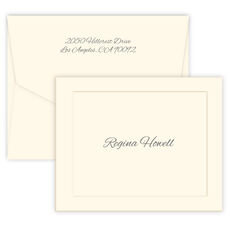 Columbia Folded Note Cards - Raised Ink