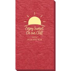 Enjoy Sunset on our Cliff Bali Guest Towels