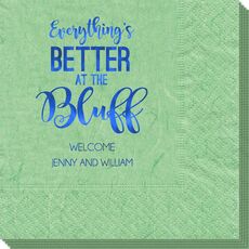 Everything's Better at the Bluff Bali Napkins