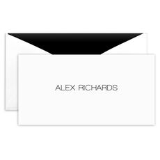 Modern Large Name Folded Monarch Cards