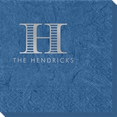 Striped Initial Bali Napkins