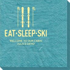 Eat Sleep Ski Bali Napkins