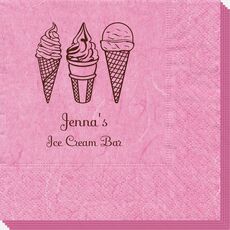 Ice Cream Cone Trio Bali Napkins