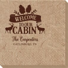 Welcome to Our Cabin Bali Napkins