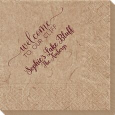 Welcome to Our Cliff Bali Napkins