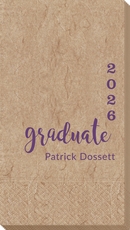 Graduate and Year Graduation Bali Guest Towels