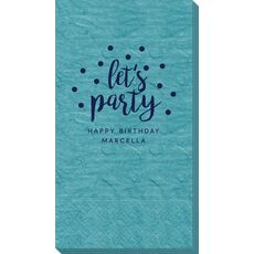 Confetti Dots Let's Party Bali Guest Towels