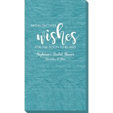 Bridal Shower Wishes Bali Guest Towels