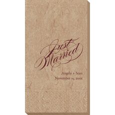Romantic Just Married Bali Guest Towels