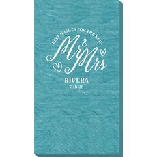 Mr. and Mrs. Best Wishes Bali Guest Towels