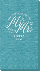 Mr. and Mrs. Best Wishes Bali Guest Towels