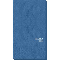 Name and College Initials Bali Guest Towels