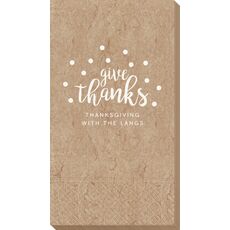 Confetti Dots Give Thanks Bali Guest Towels