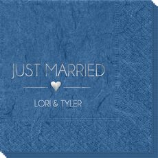 Just Married with Heart Bali Napkins