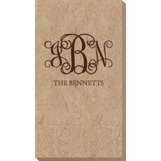 Vine Monogram with Text Bali Guest Towels