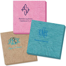 Pick Your Three Letter Monogram Style with Text Bali Napkins