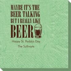 Maybe It's The Beer Talking Bali Napkins