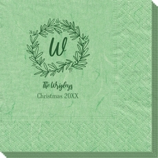 Initial Wreath Bali Napkins
