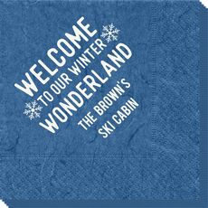 Welcome To Our Winter Wonderland Bali Napkins