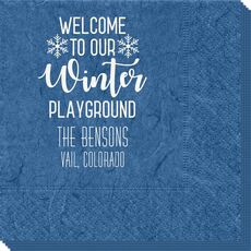 Welcome To Our Winter Playground Bali Napkins