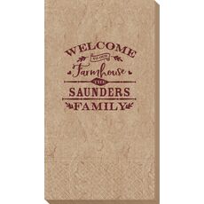 Welcome To Our Farmhouse Bali Guest Towels