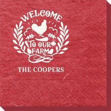 Welcome To Our Farm Bali Napkins
