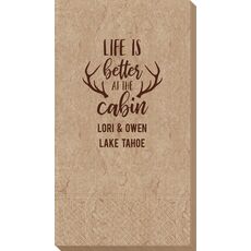 Life Is Better At The Cabin Bali Guest Towels