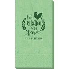 Life Is Better On The Farm Bali Guest Towels