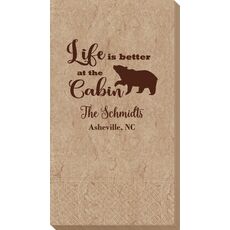 Life Is Better Up At The Cabin Bali Guest Towels