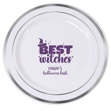 Best Witches Premium Banded Plastic Plates