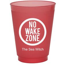 No Wake Zone Colored Shatterproof Cups