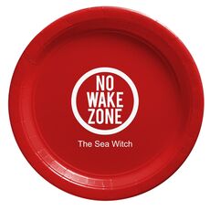 No Wake Zone Paper Plates