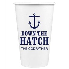Down The Hatch Paper Coffee Cups