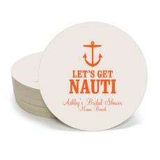 Let's Get Nauti Round Coasters