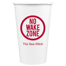 No Wake Zone Paper Coffee Cups