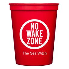 No Wake Zone Stadium Cups