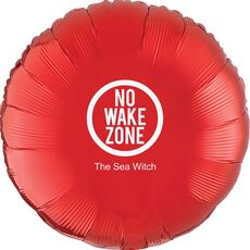 No Wake Zone Mylar Balloons