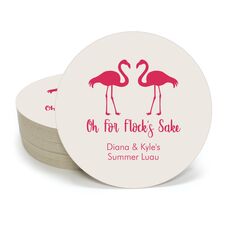 Oh For Flock's Sake Round Coasters