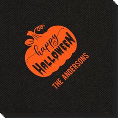 Happy Halloween Pumpkin Linen Like Napkins