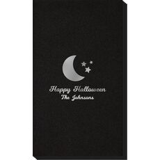 Moon and Stars Linen Like Guest Towels