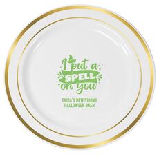 I Put A Spell On You Premium Banded Plastic Plates