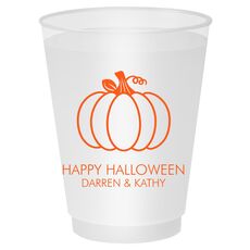 Pumpkin Silhouette Shatterproof Cups