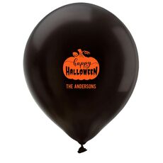 Happy Halloween Pumpkin Latex Balloons