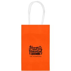 Home Sweet Haunted Home Medium Twisted Handled Bags