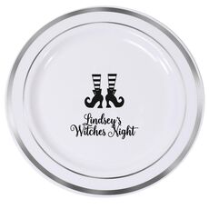 Witches Shoes Premium Banded Plastic Plates