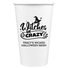 Witches Be Crazy Paper Coffee Cups
